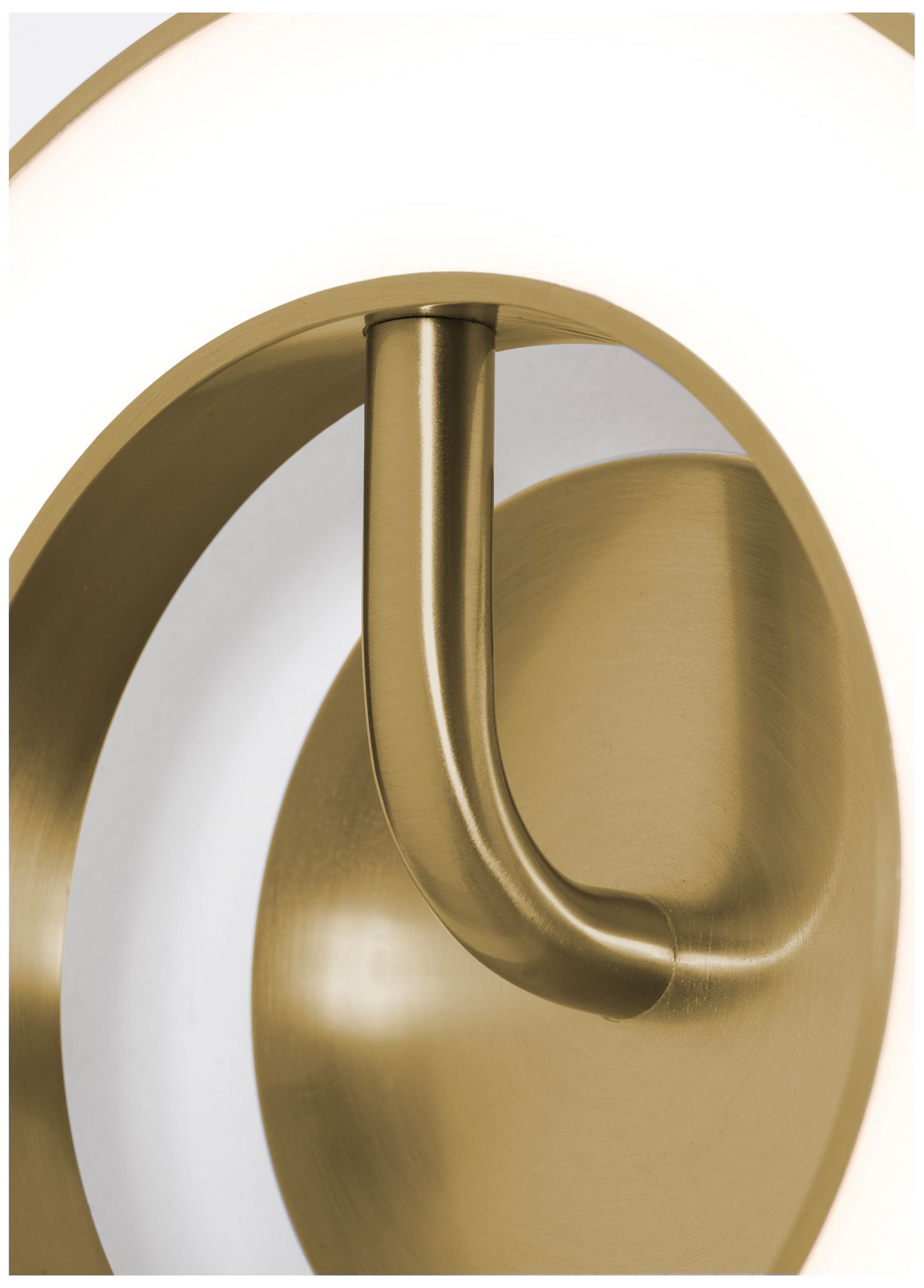 Image 5 One 10" High Light Antique Brass LED Wall Sconce more views