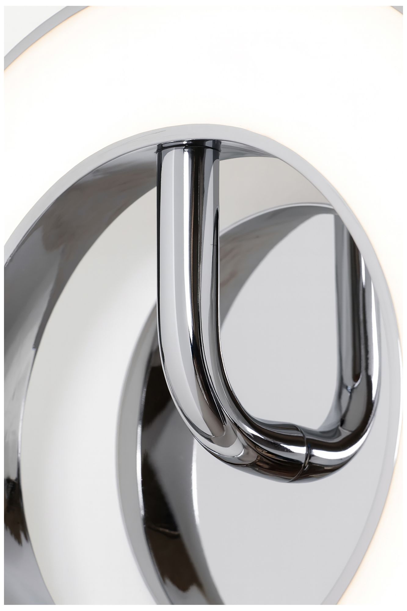 Image 5 One 10" High Polished Chrome LED Wall Sconce more views