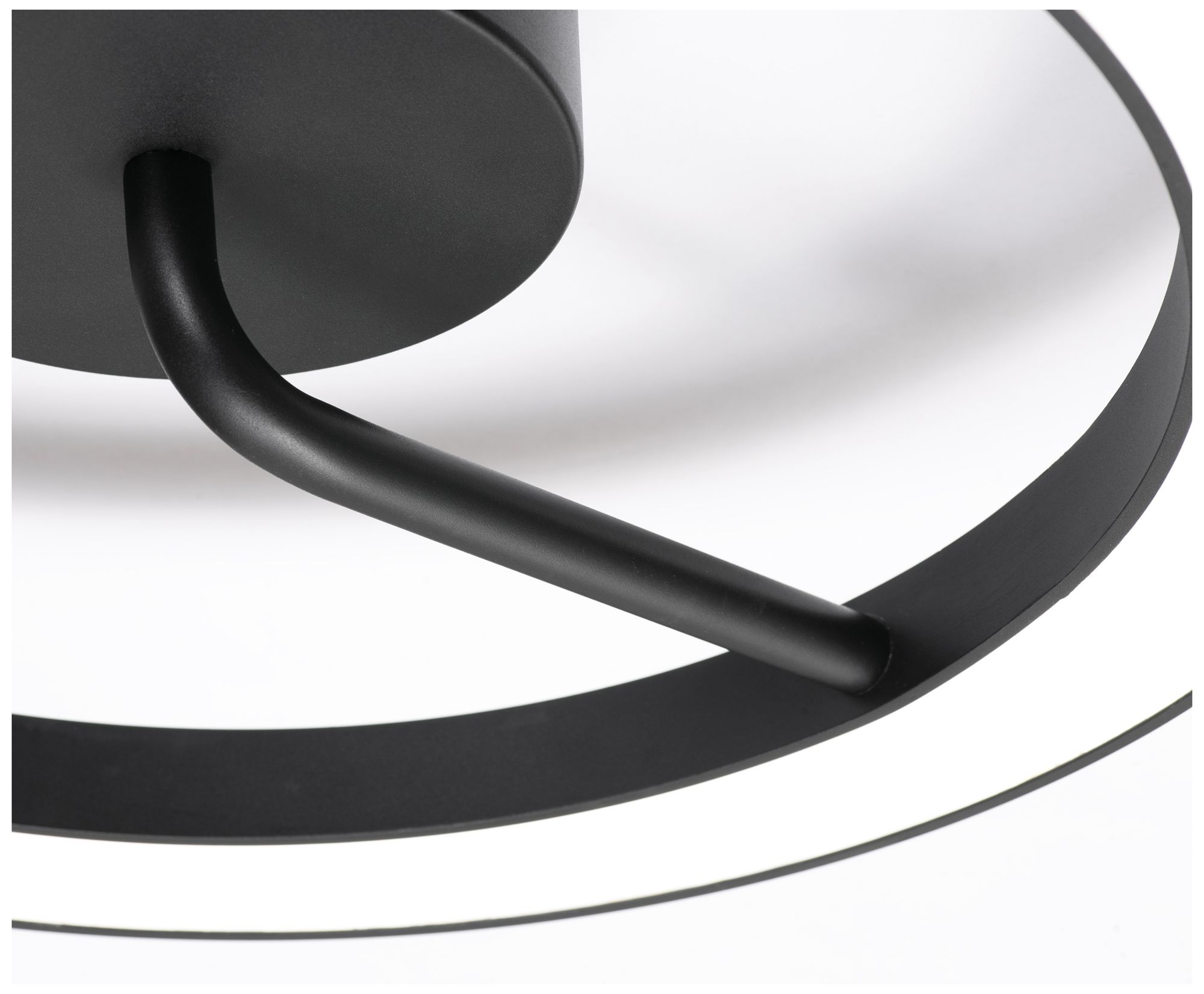 Image 5 One 18" Wide Black LED Flush Mount more views