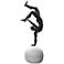One-Hand Balancing Act 18 1/4"H Iron Gymnast Sculpture
