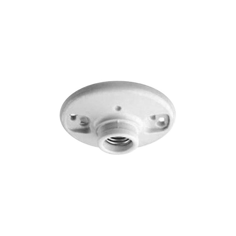 Image 1 One Piece Glazed Porcelain Keyless Socket