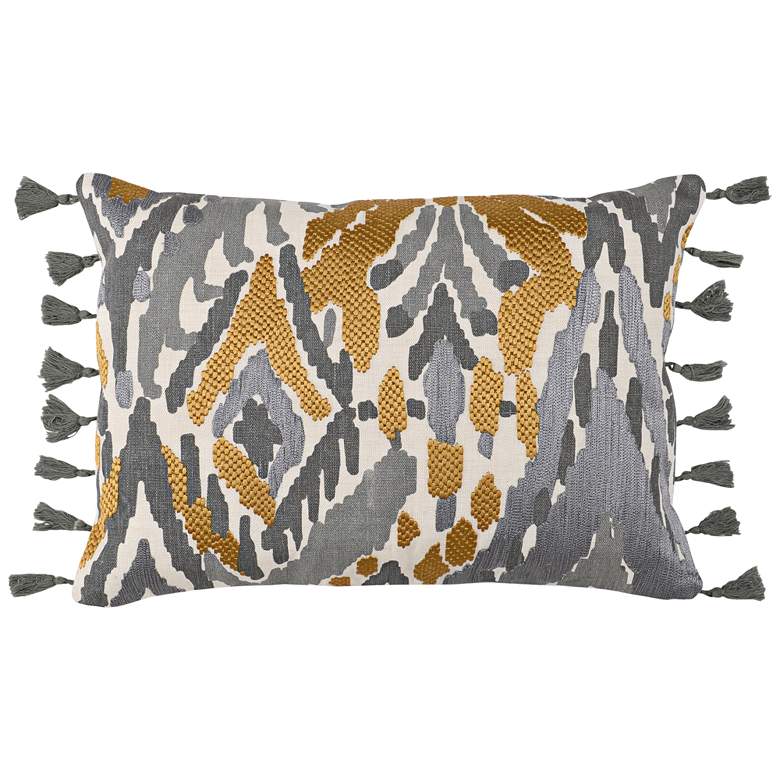 Image 1 Onley Graphite and Ochre 20 inch x 14 inch Decorative Pillow