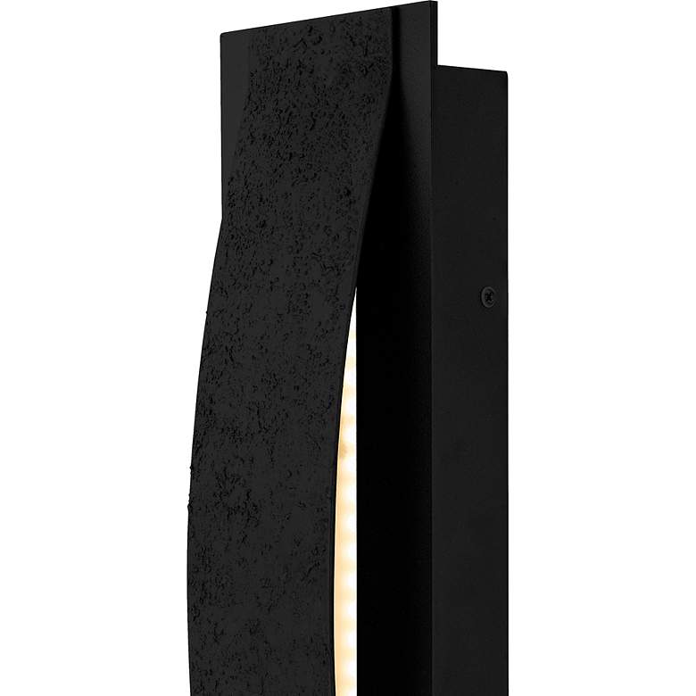 Image 5 Onyx Integrated LED Earth Black Outdoor Wall Lantern more views