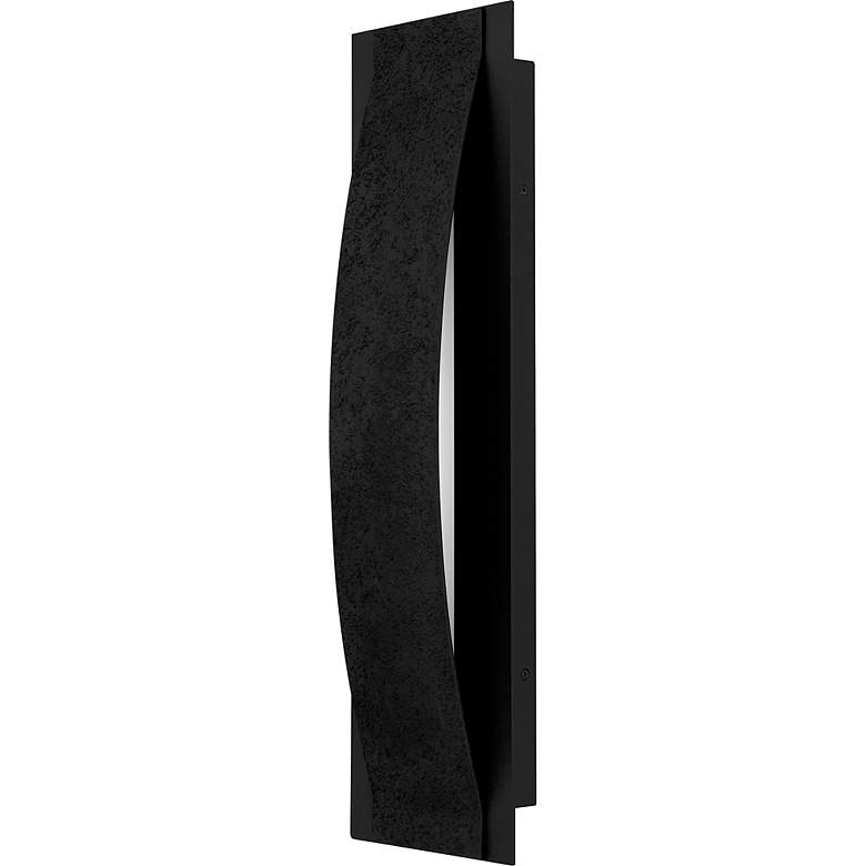 Image 2 Onyx Integrated LED Earth Black Outdoor Wall Lantern more views