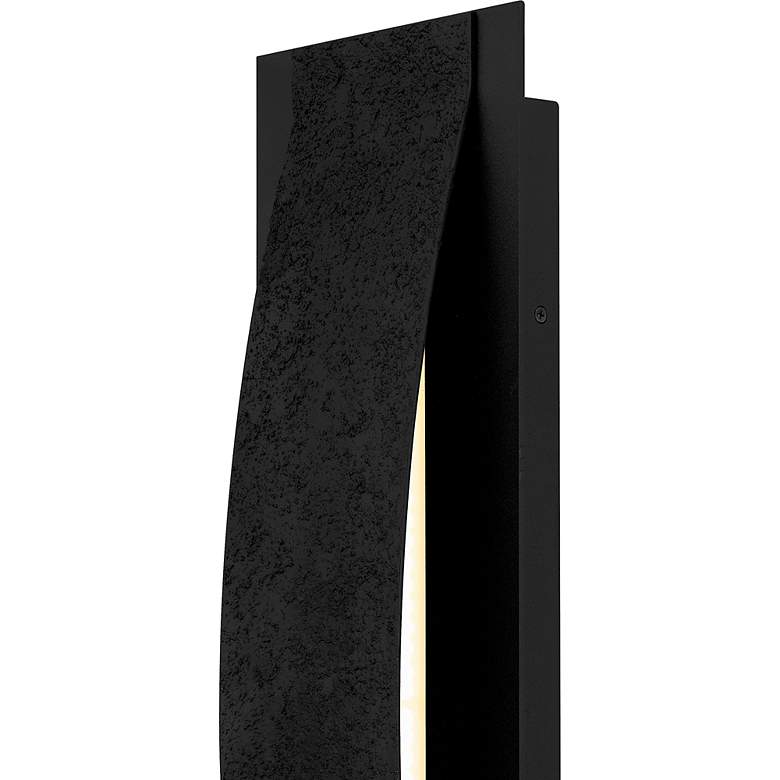 Image 5 Onyx Integrated LED Earth Black Outdoor Wall Lantern more views