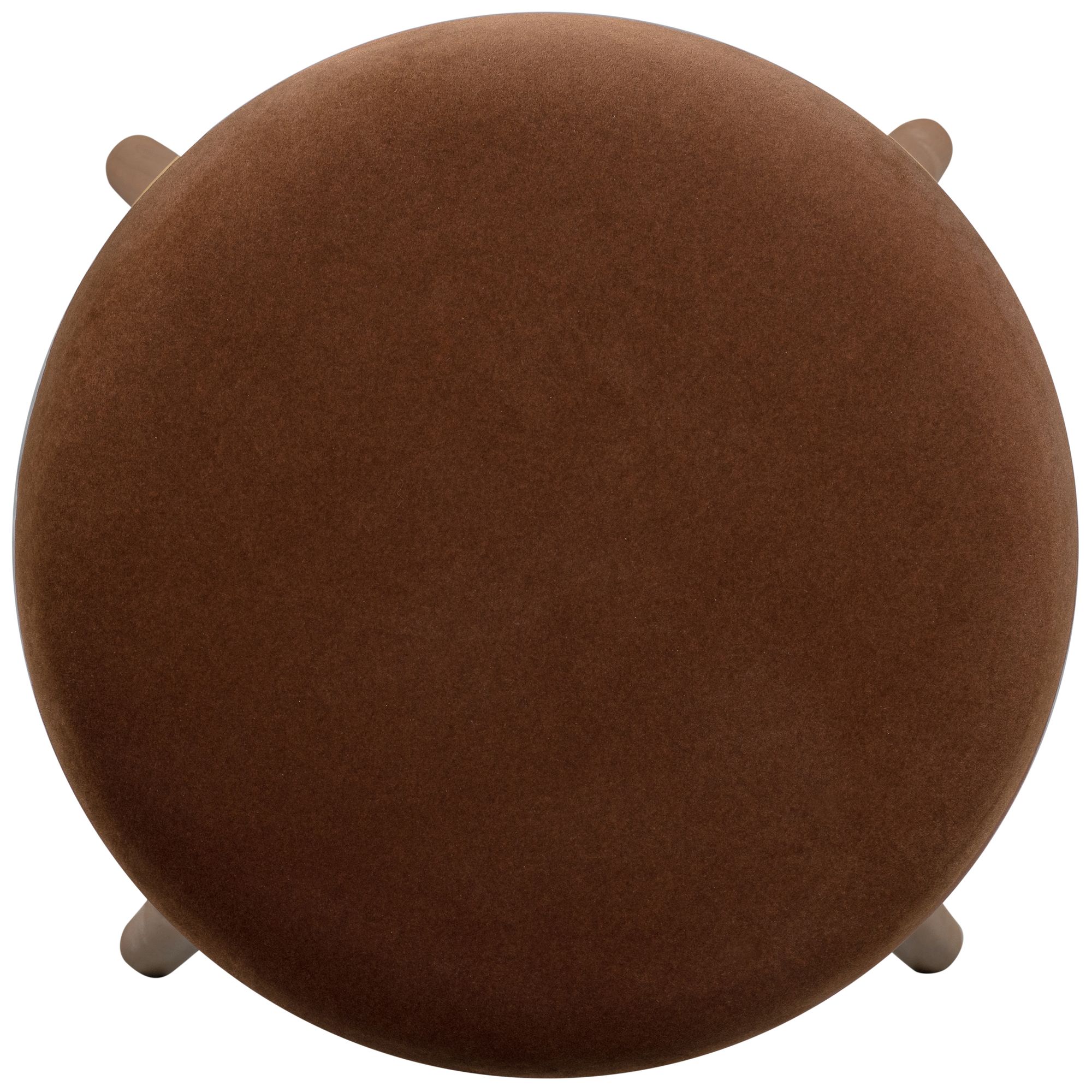 Image 6 Oodle Bronze Performance Vegan Mohair Light Walnut Bar Stool more views