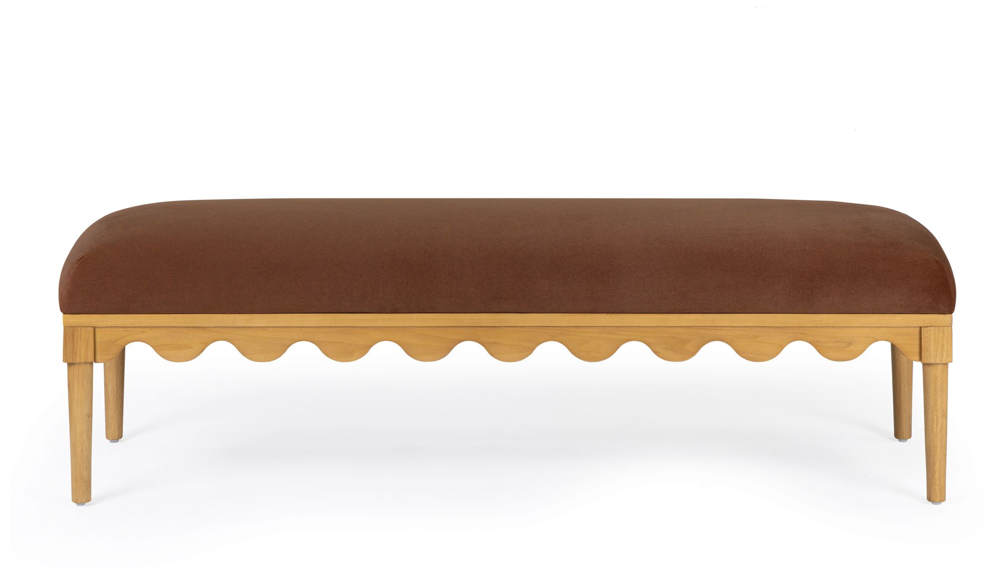 Image 3 Oodle Bronze Vegan Mohair Bench more views