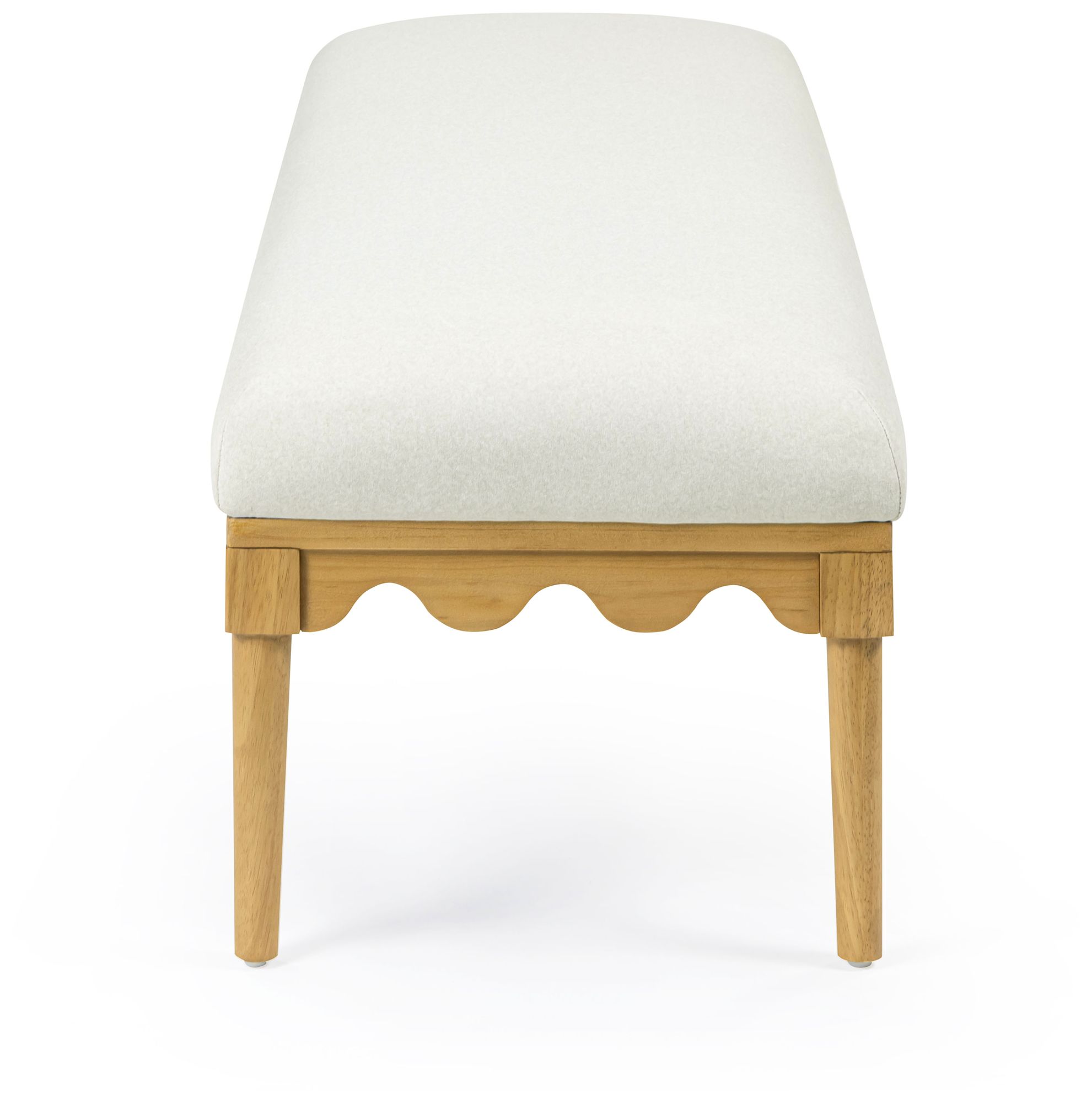 Image 4 Oodle Cream Vegan Mohair Bench more views