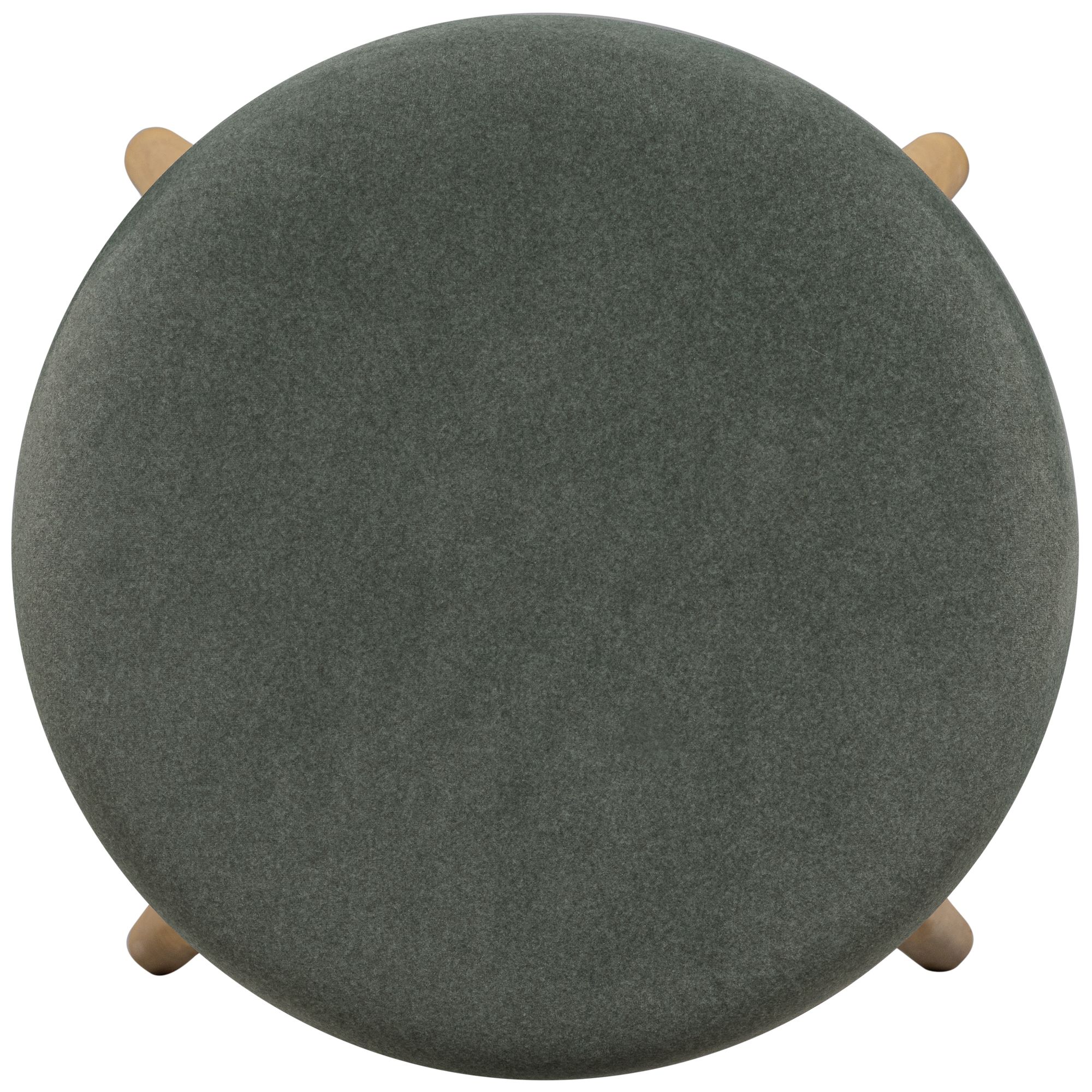 Image 6 Oodle Green Performance Vegan Mohair Natural Bar Stool more views