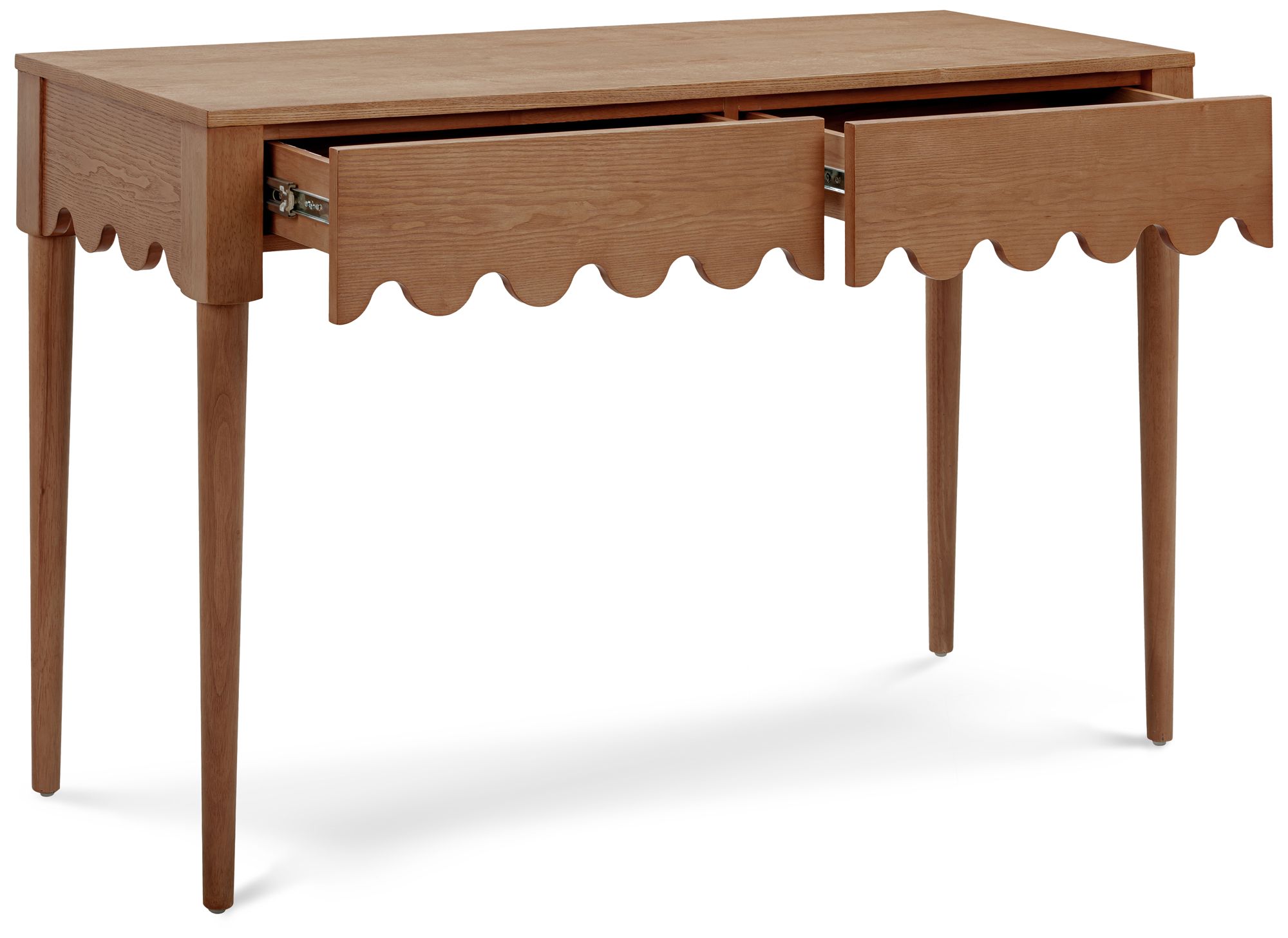 Image 4 Oodle Walnut 2-Drawer Desk more views
