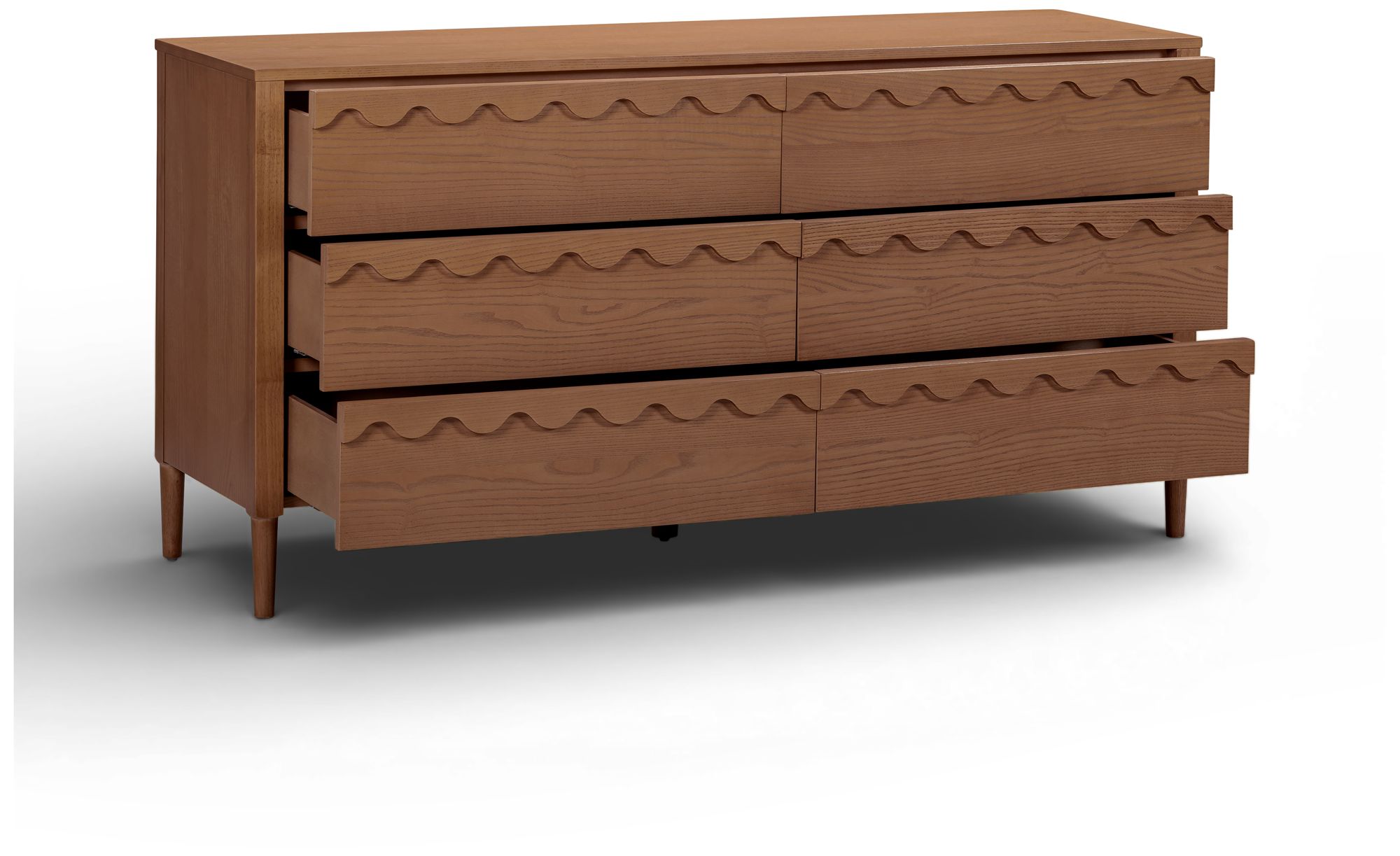 Image 4 Oodle Walnut 6 Drawer Dresser more views