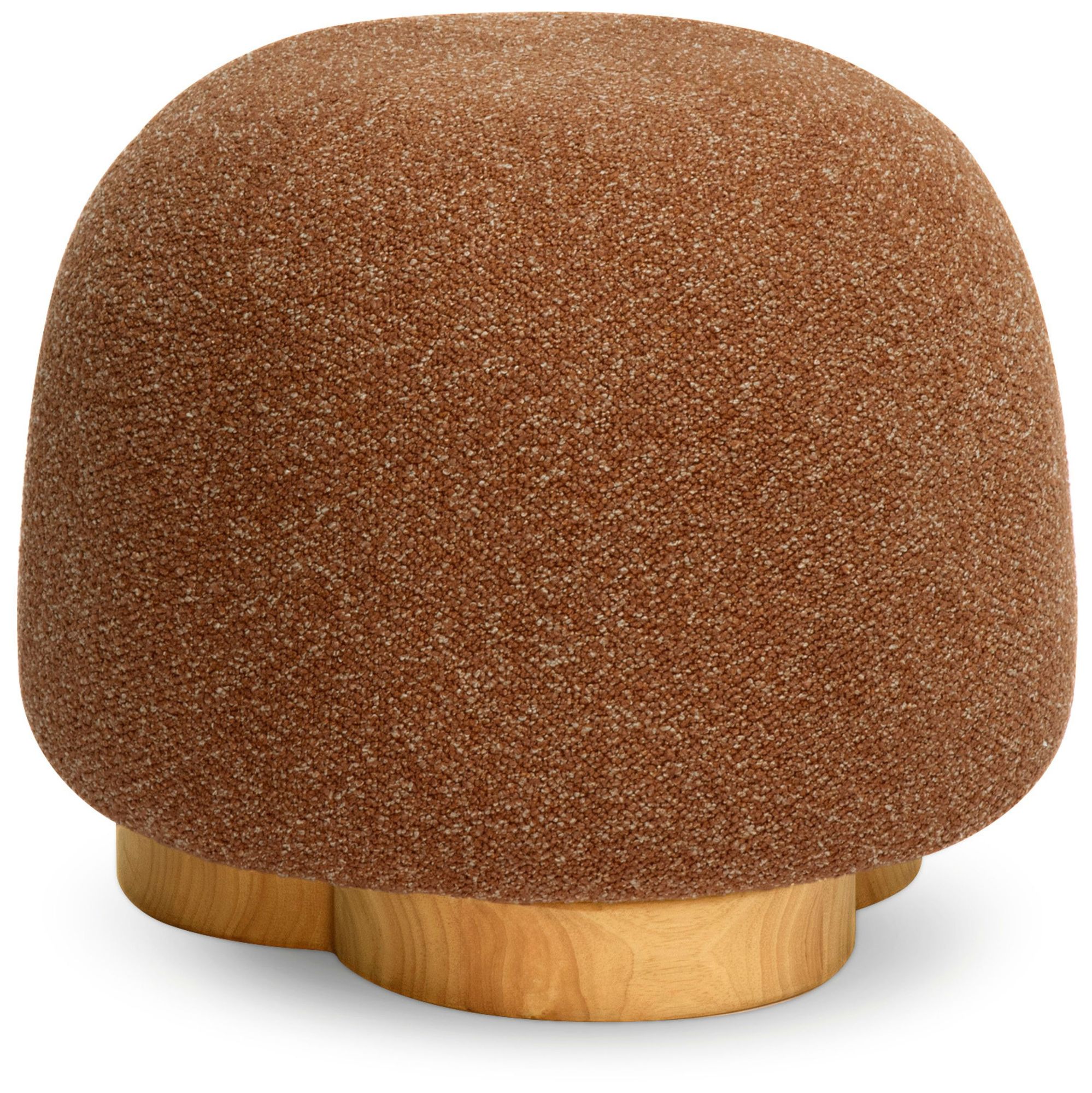 Image 2 Oopa Bronze Boucle Performance Swivel Ottoman more views