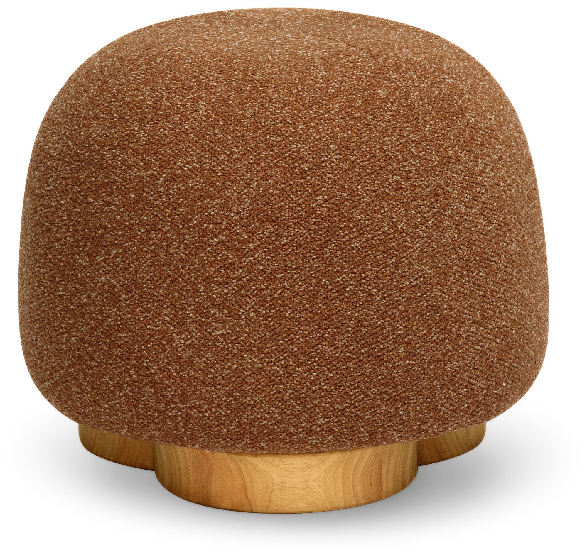 Image 3 Oopa Bronze Boucle Performance Swivel Ottoman more views