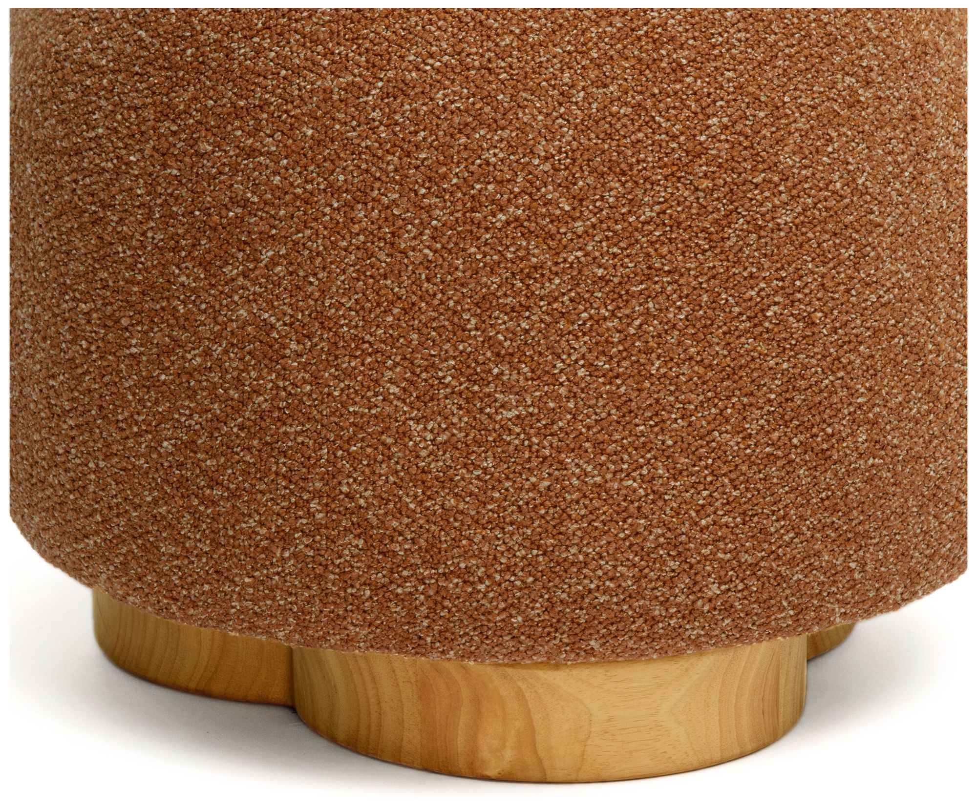 Image 5 Oopa Bronze Boucle Performance Swivel Ottoman more views