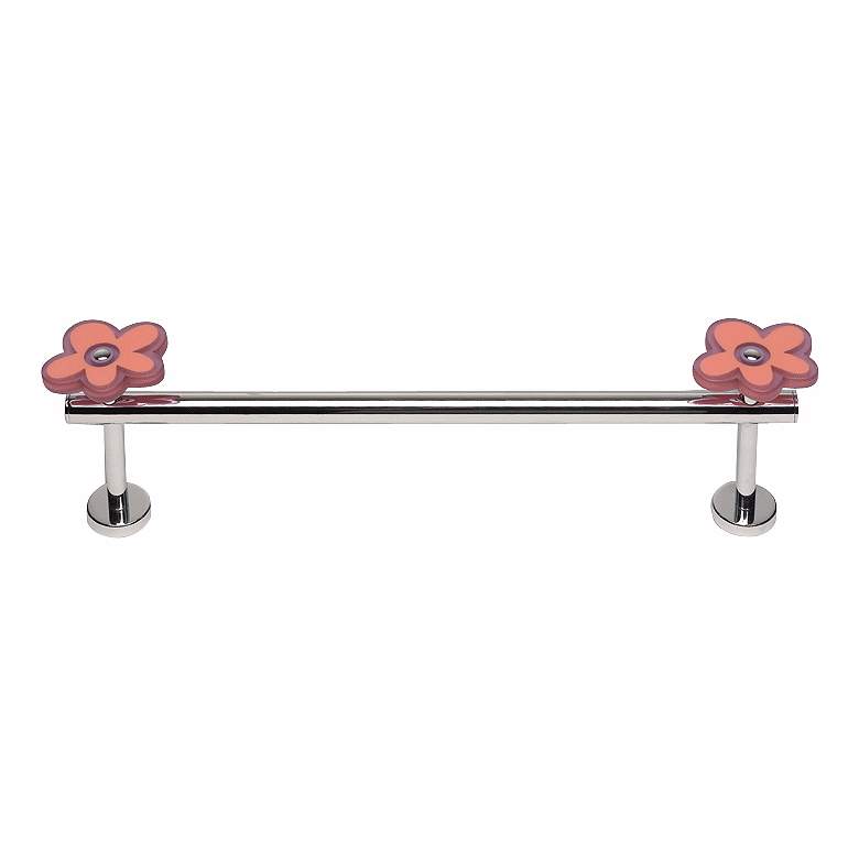 Image 1 Oops-A-Daisy Pink 14 inch Wide Towel Holder