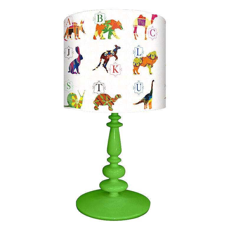 Image 1 Oopsy Daisy A To Z Animal Prints Children&#39;s Table Lamp