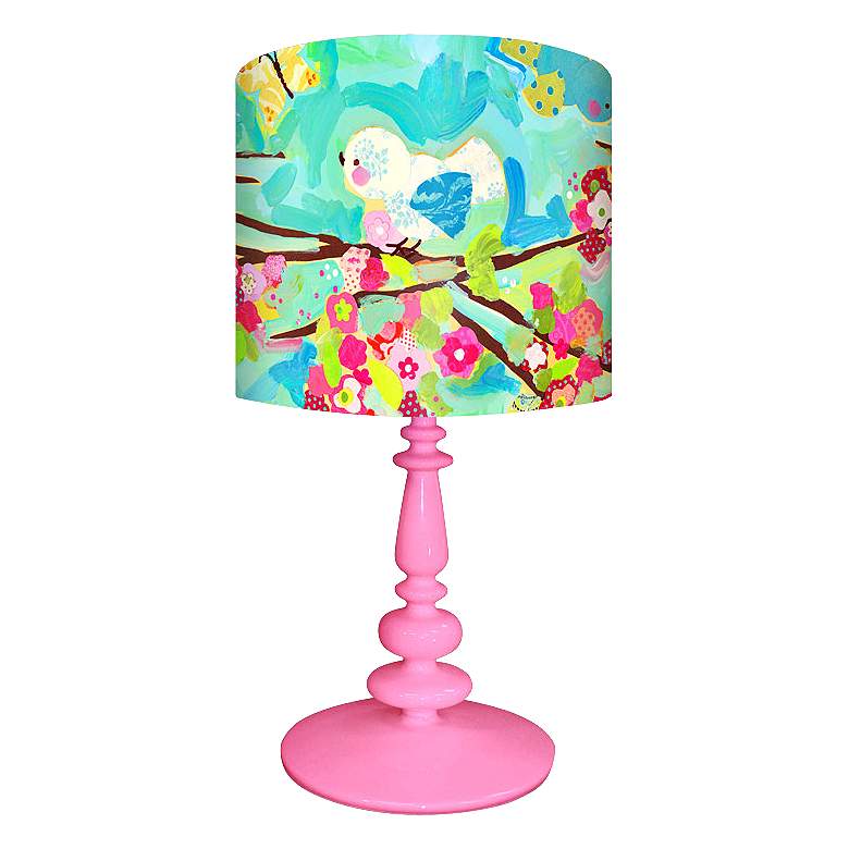 Image 1 Oopsy Daisy Cherry Blossom Birdies Children&#39;s Table Lamp