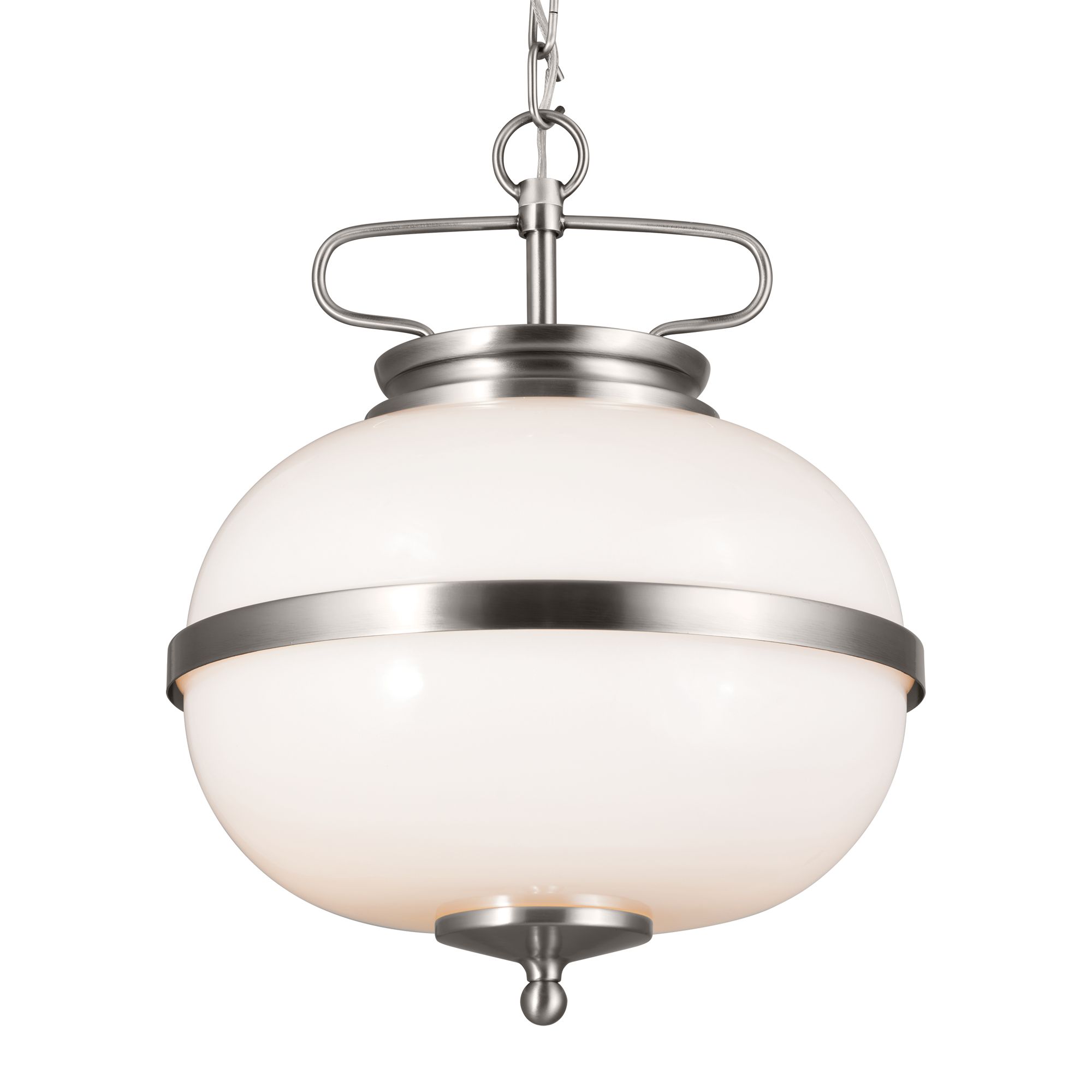 Image 3 Opal 12 Inch 2 Light Pendant with Opal Glass in Classic Pewter more views