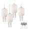 Opal and Crystal Brushed Nickel 4-Light Multi Pendant