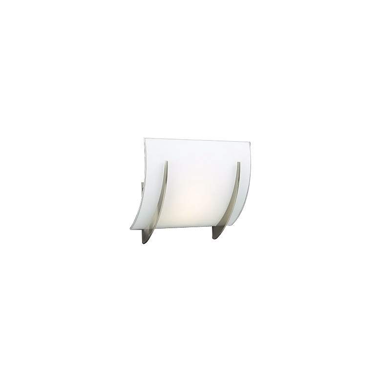 Image 1 Opal Glass Curve 8 1/2 inch High ADA Wall Sconce