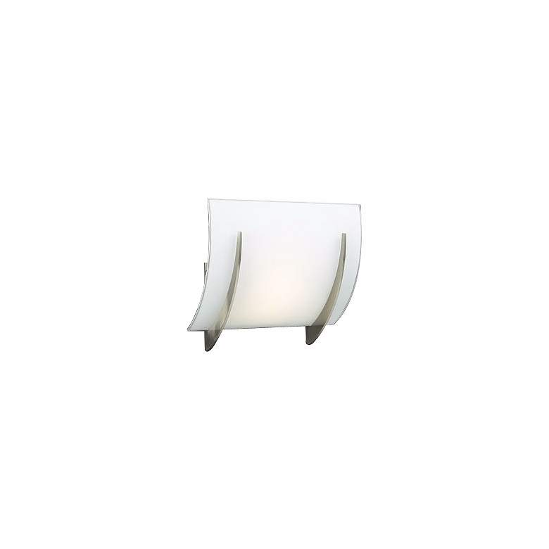 Image 1 Opal Glass Curve 8 1/2" High ADA Wall Sconce