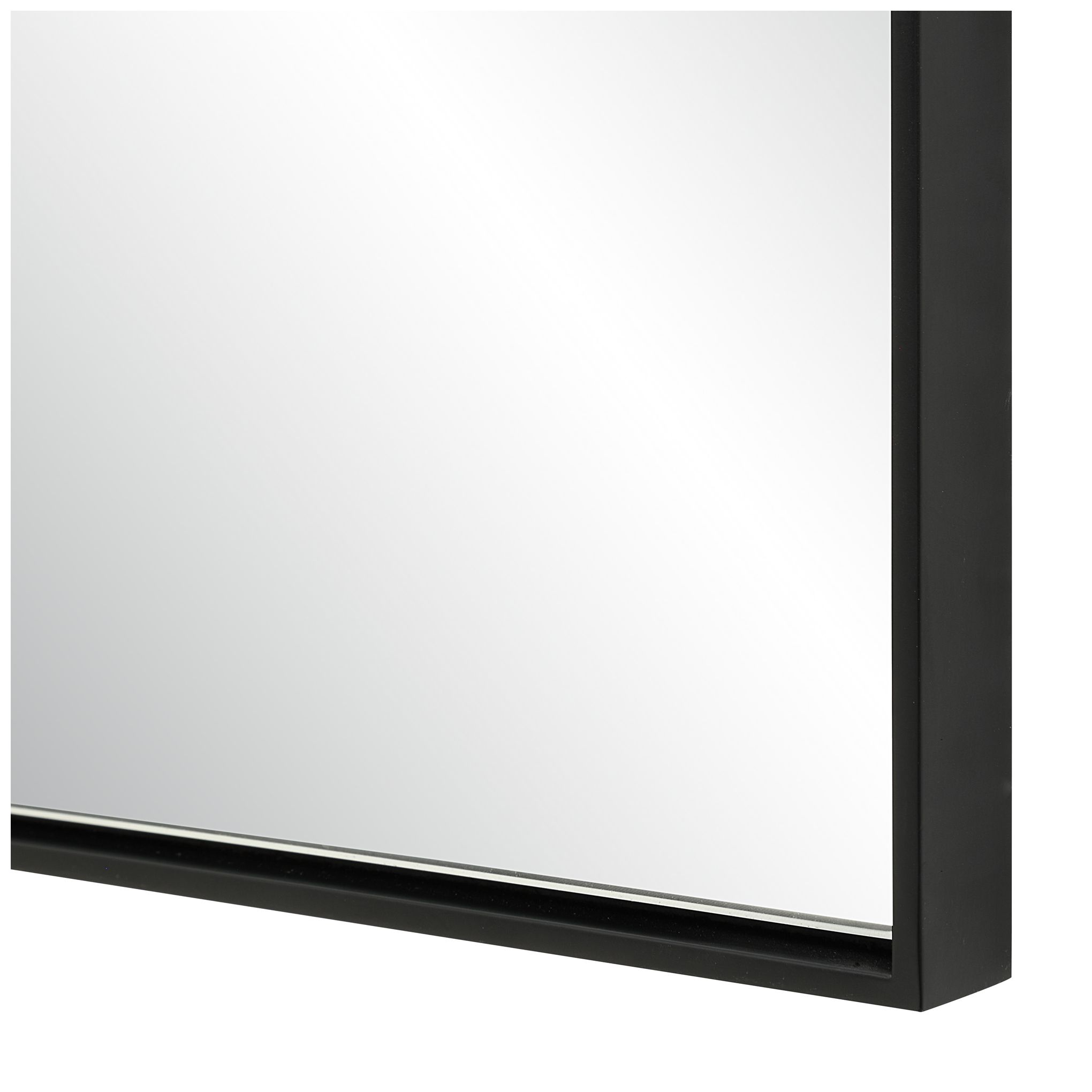 Image 3 Opalina 60" H x 40" W Wall Mirror, Matte Black more views