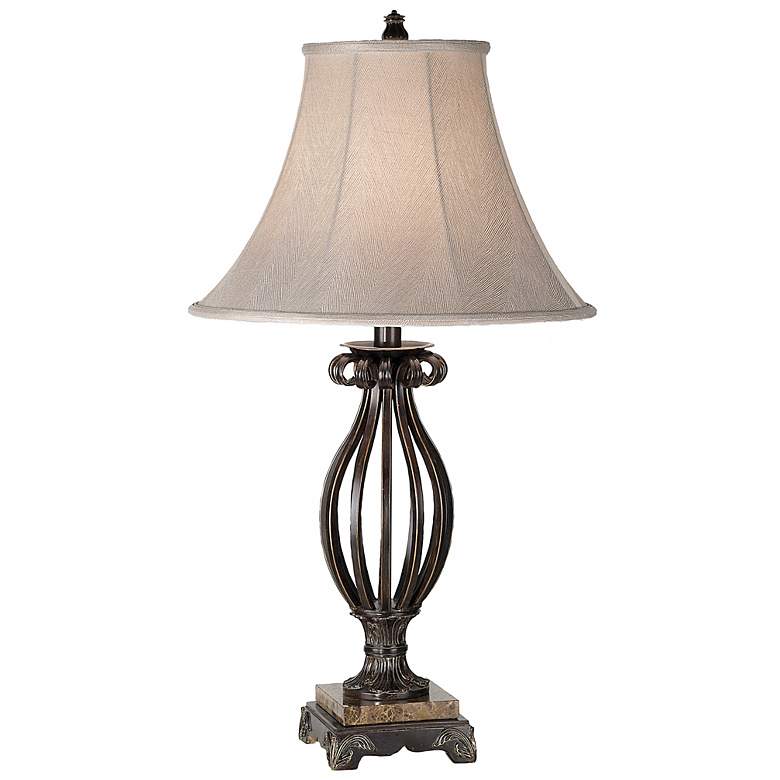 Image 1 Open Body Scroll Iron Table Lamp