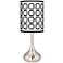 Open Grid Giclee Droplet Table Lamp