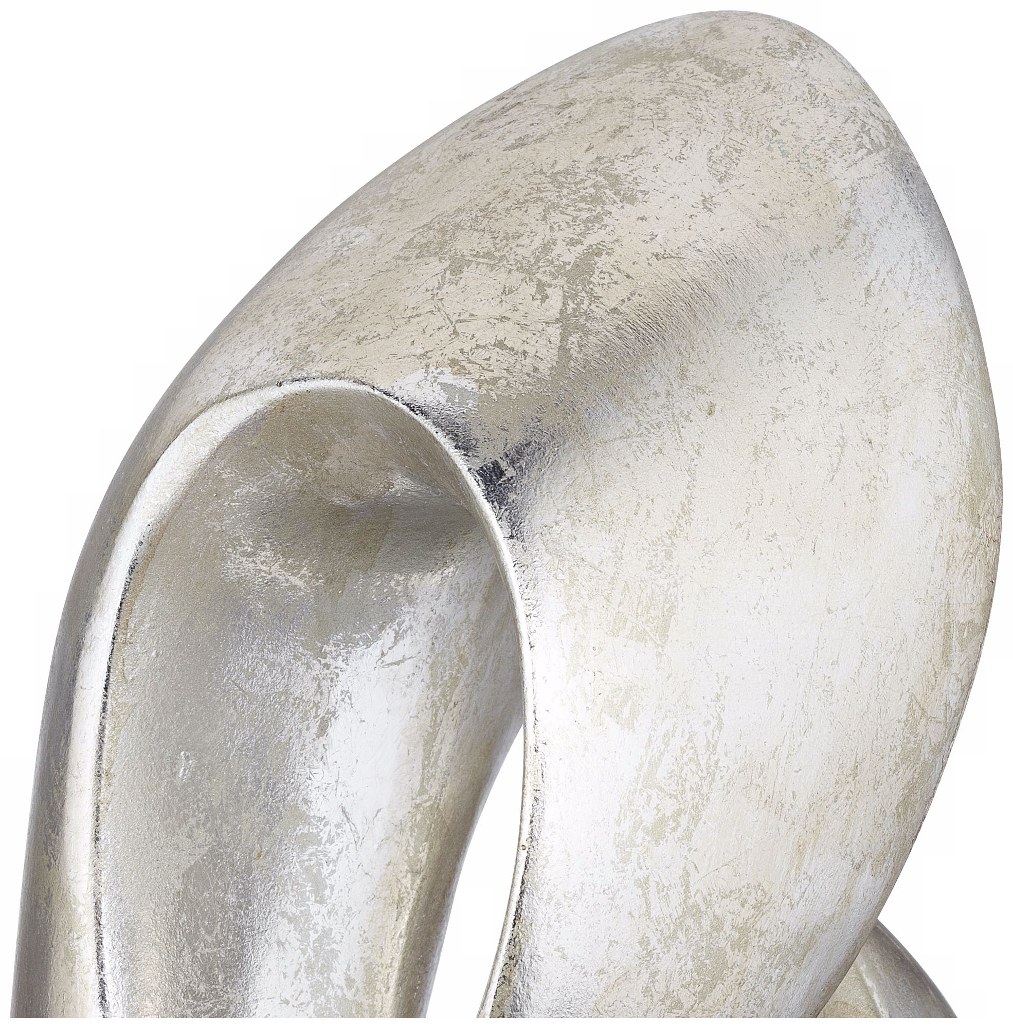 Image 2 Open Infinity 24 1/2" High Sculpture With 8" Square Acrylic Riser more views