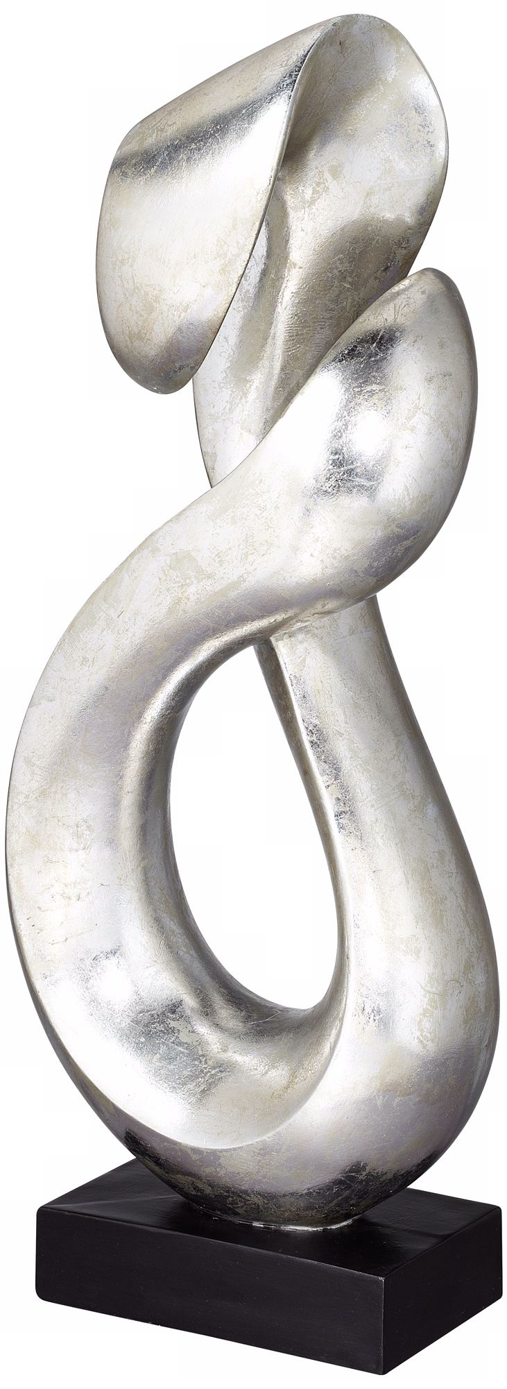 Image 3 Open Infinity 24 1/2" High Sculpture With 8" Square Acrylic Riser more views
