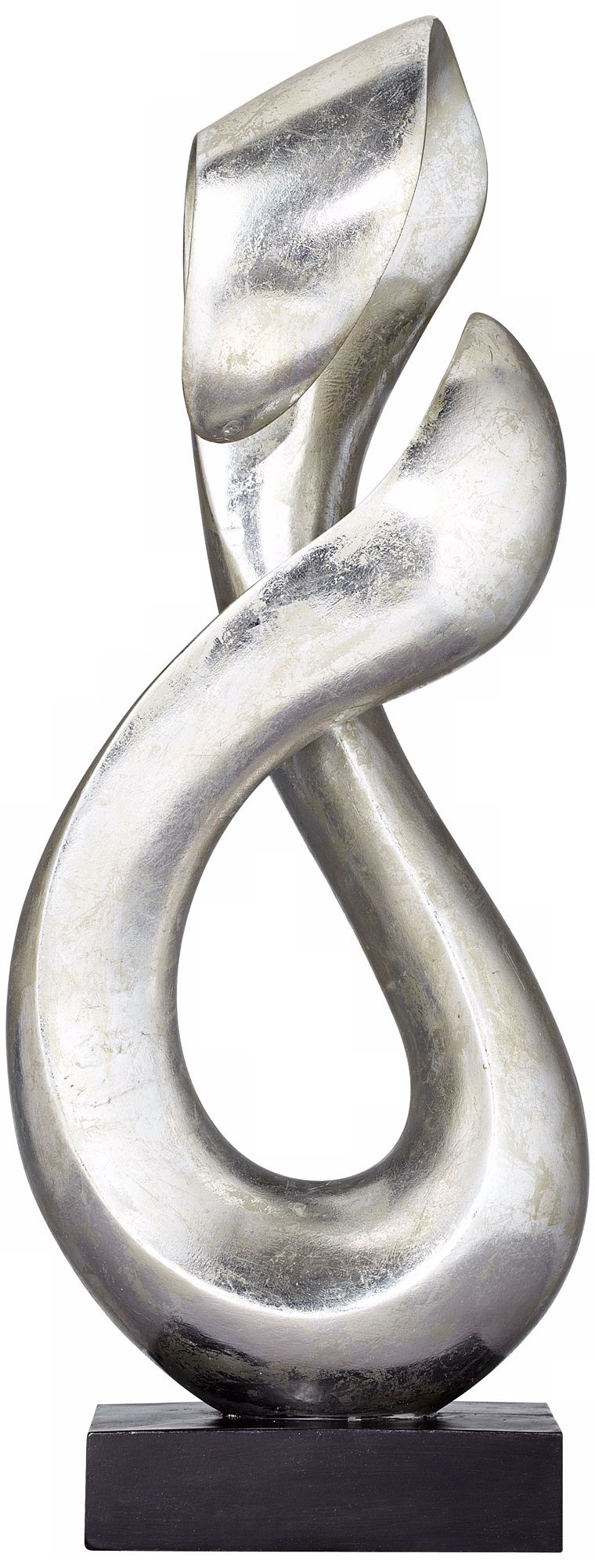 Image 4 Open Infinity 24 1/2" High Sculpture With 8" Square Acrylic Riser more views