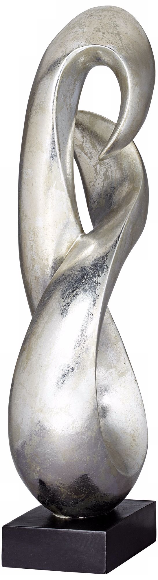 Image 5 Open Infinity 24 1/2" High Sculpture With 8" Square Acrylic Riser more views