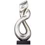 Open Infinity 24 1/2" High Sculpture With 8" Square Acrylic Riser