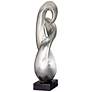 Open Infinity 24 1/2" High Silver Finish Modern Sculpture
