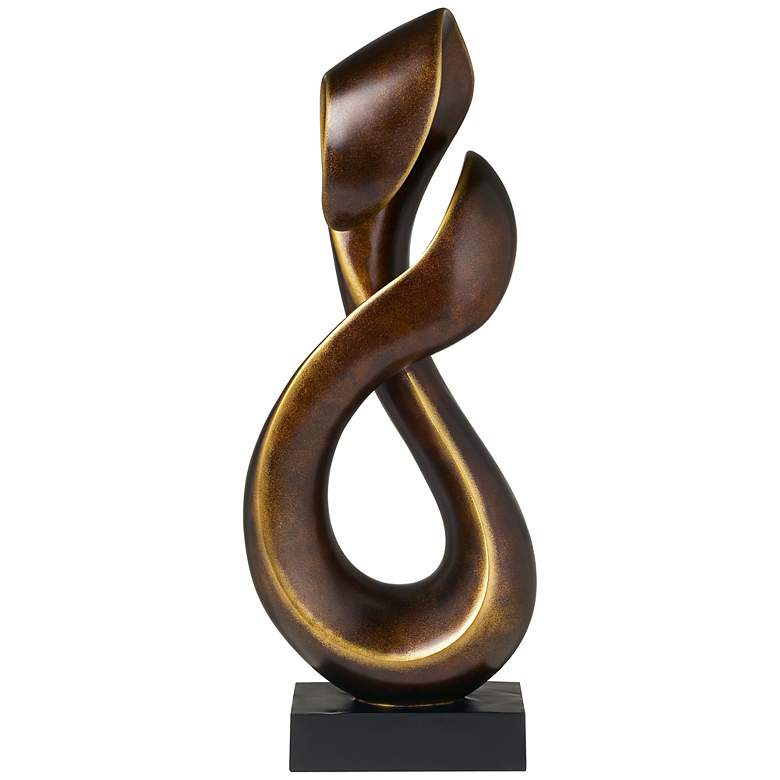 Image 4 Open Infinity 25" High Gold Sculpture more views