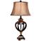 Open Iron Scroll 36" High Urn Table Lamp
