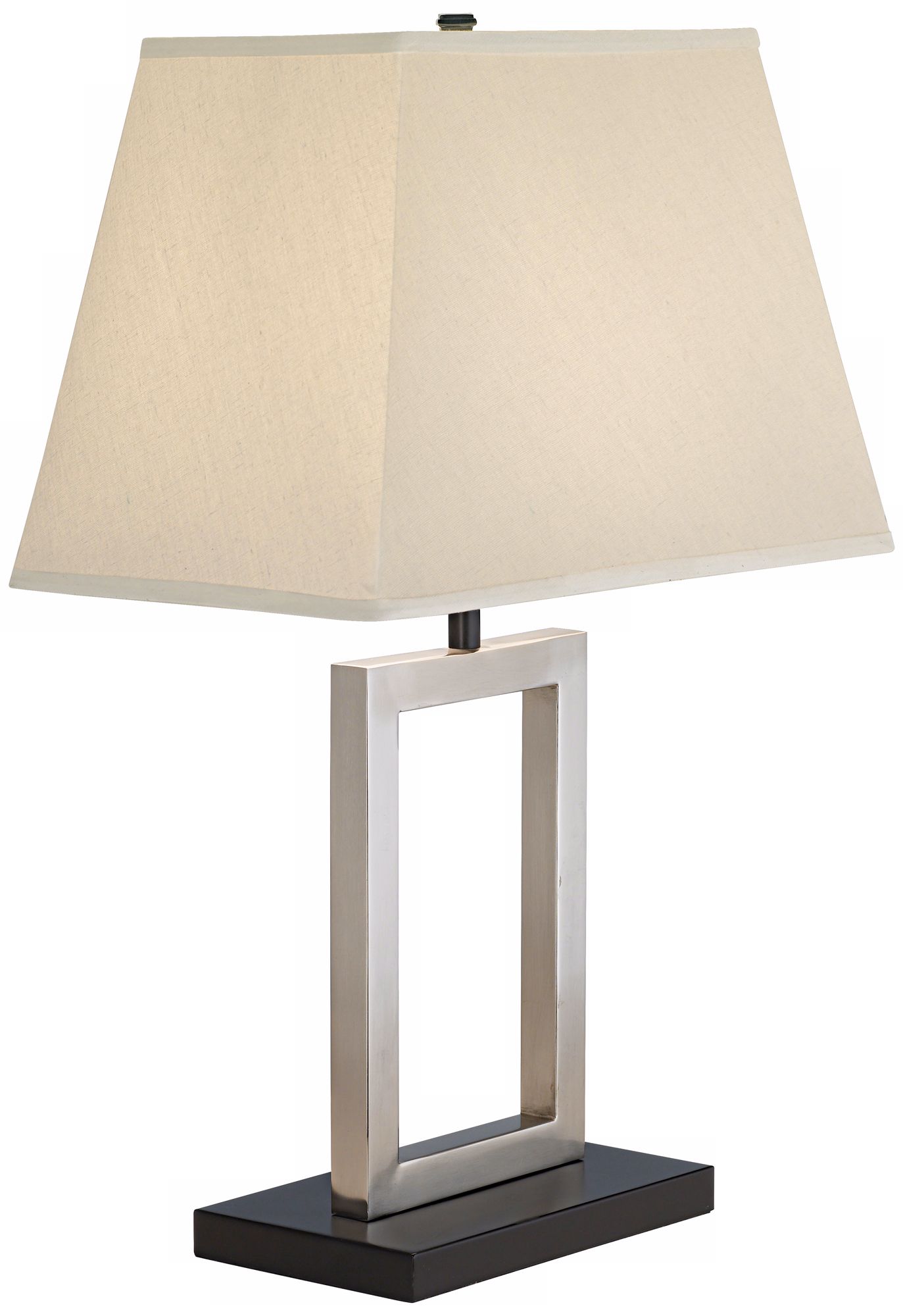 Open Window Brushed Nickel Finish Modern Accent Table Lamp 26958