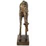 6_Openly Grazing 13"H Antiqued Bronze and Gold Horse Statue more views
