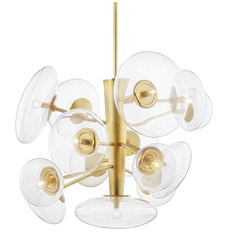 Image 1 Opera 14 Light Large Pendant - Aged Brass