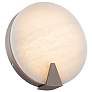 2_Ophelia 10 1/4" High Nickel Alabaster ADA LED Wall Sconce