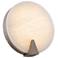 Ophelia 10 1/4" High Nickel Alabaster ADA LED Wall Sconce