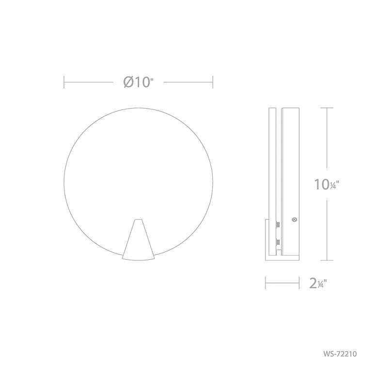 Image 5 Ophelia 10 1/4" High Nickel Alabaster ADA LED Wall Sconce more views