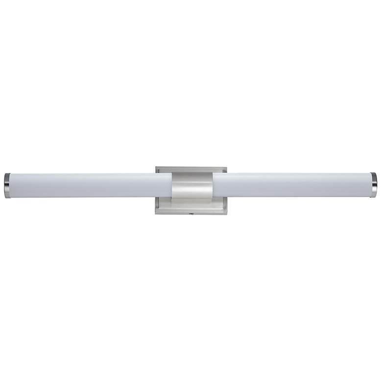 Image 1 Optic 1-Light 36" Wide Satin Nickel Vanity Light