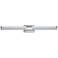Optic 1-Light 36" Wide Satin Nickel Vanity Light