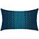 Optic Azure Blue 20" x 12" Lumbar Indoor-Outdoor Pillow
