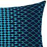 Optic Azure Blue 20" x 12" Lumbar Indoor-Outdoor Pillow