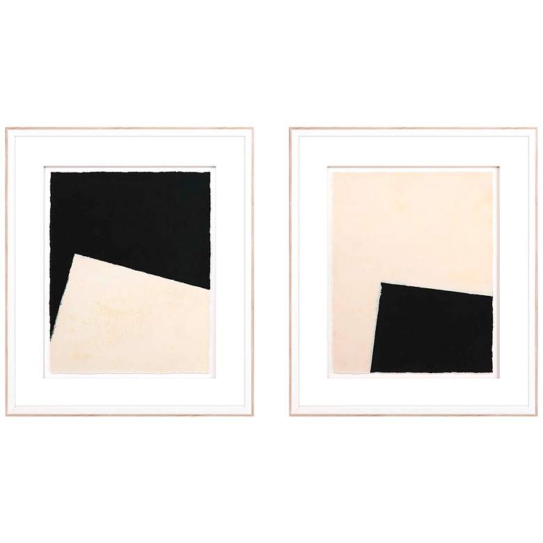 Image 3 Optical I 29 inch High 2-Piece Framed Giclee Wall Art Set