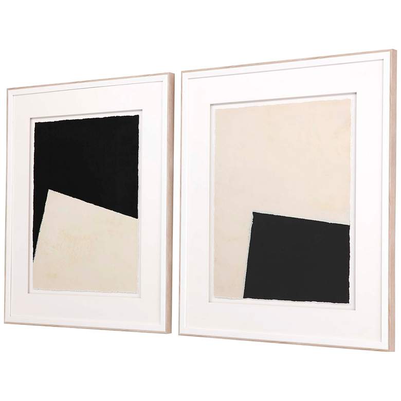 Image 6 Optical I 29" High 2-Piece Framed Giclee Wall Art Set more views