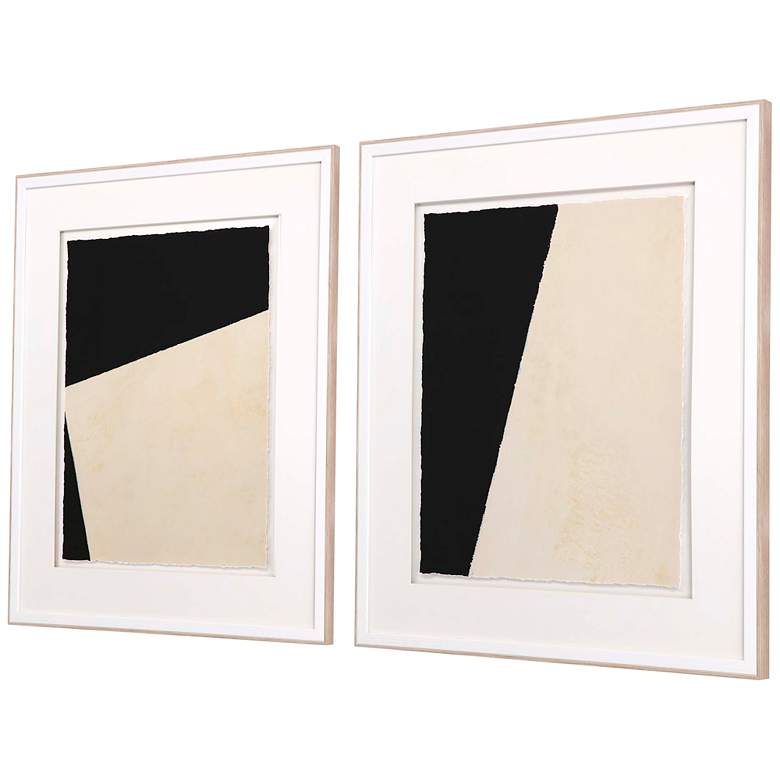 Image 6 Optical II 29" High 2-Piece Framed Giclee Wall Art Set more views