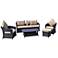 Opulence Collection Aria 5-Piece Wicker Outdoor Lounge Set